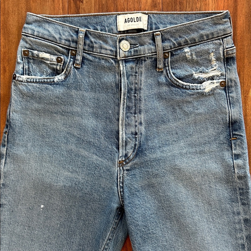 Agolde distressed denim jeans